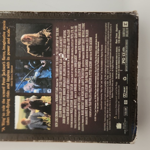 LORD OF THE RINGS: THE FELLOWSHIP OF THE RING VHS - Picture 4 of 8